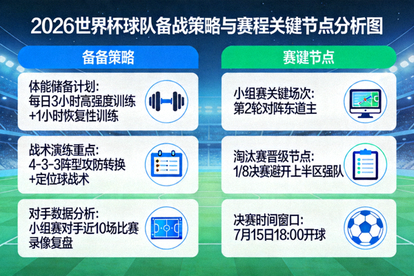 2026世界杯球队备战策略与赛程关键节点分析图