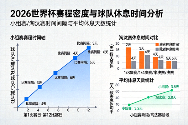 2026世界杯赛程密度与球队休息时间分析图表