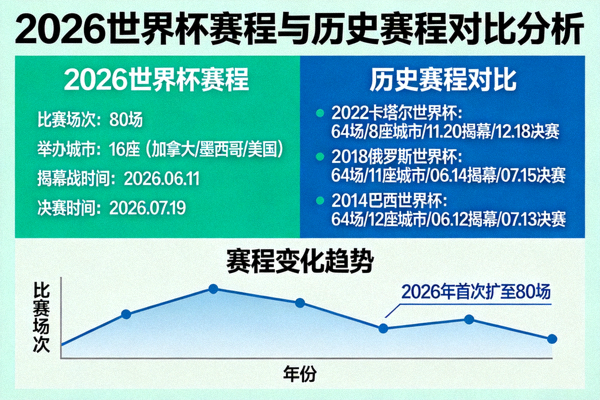 2026世界杯赛程与历史赛程对比分析图表